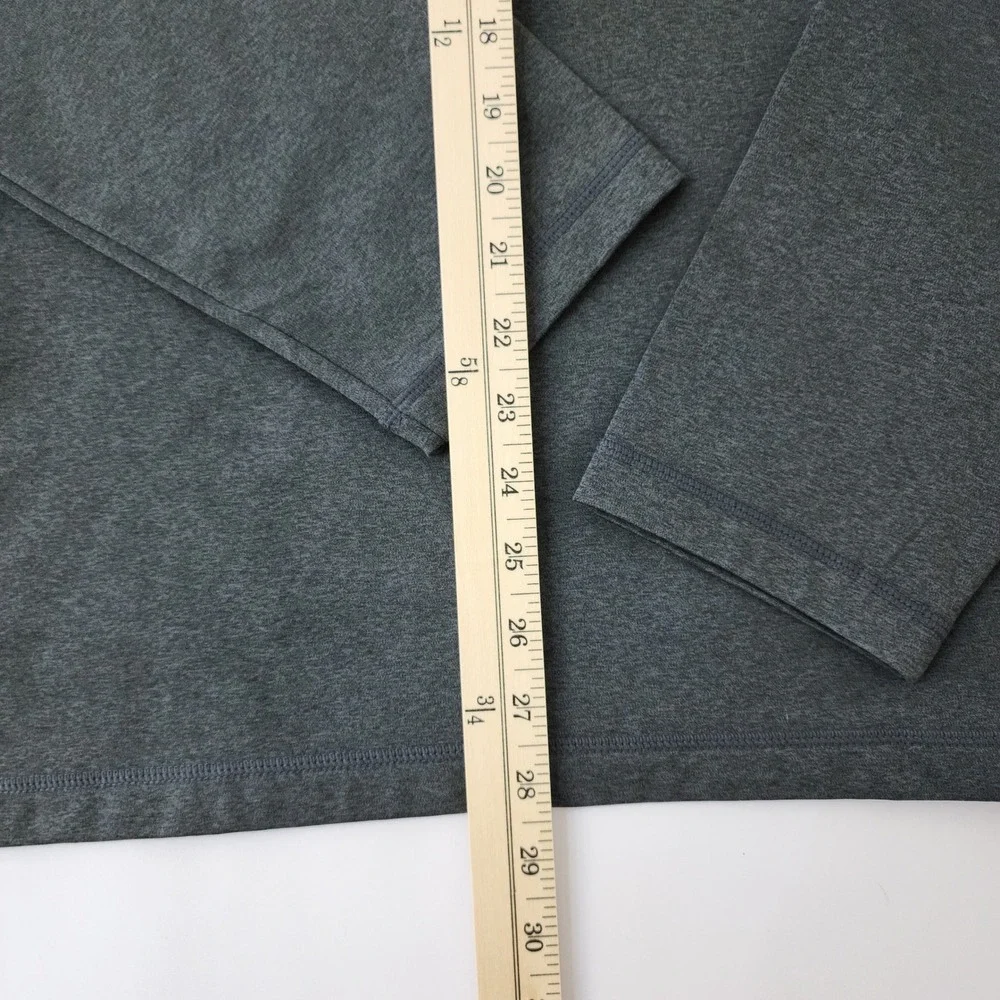 32 Degrees Heat Mens XL Quarter Zip Pullover Heather Gray Thermal Base Layer NEW